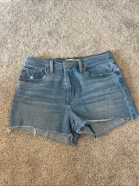 Levi Stretchy High Rise Jean Shorts